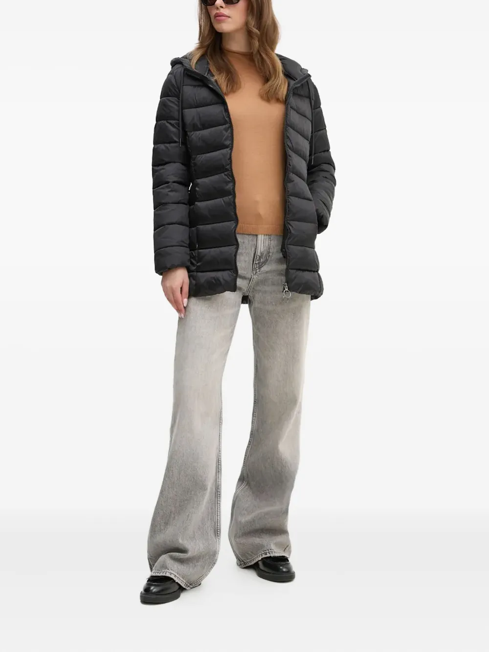 Sisley chamarra con capucha y cierre | Chamarras capitonadas | Image 2