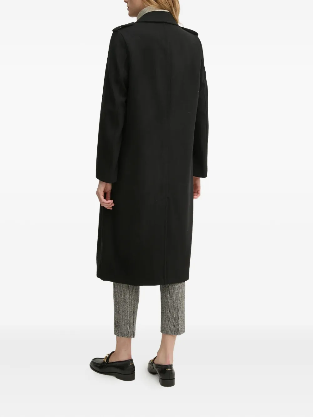 Sisley Paris Double-breasted Coat In Black