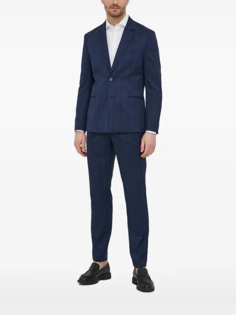 Sisley checked single-breasted blazer