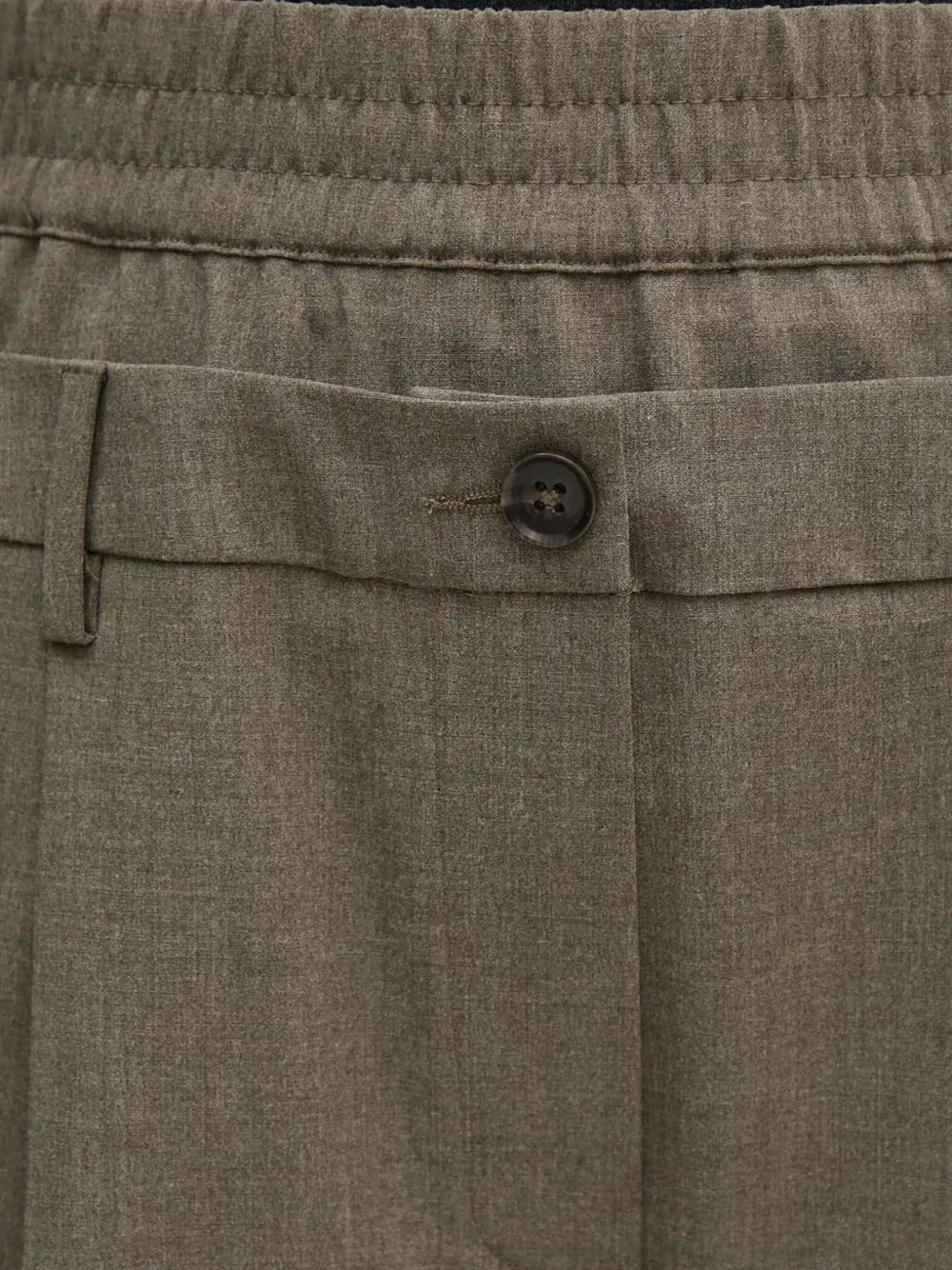 Sisley Paris Double-waist Trousers In Brown