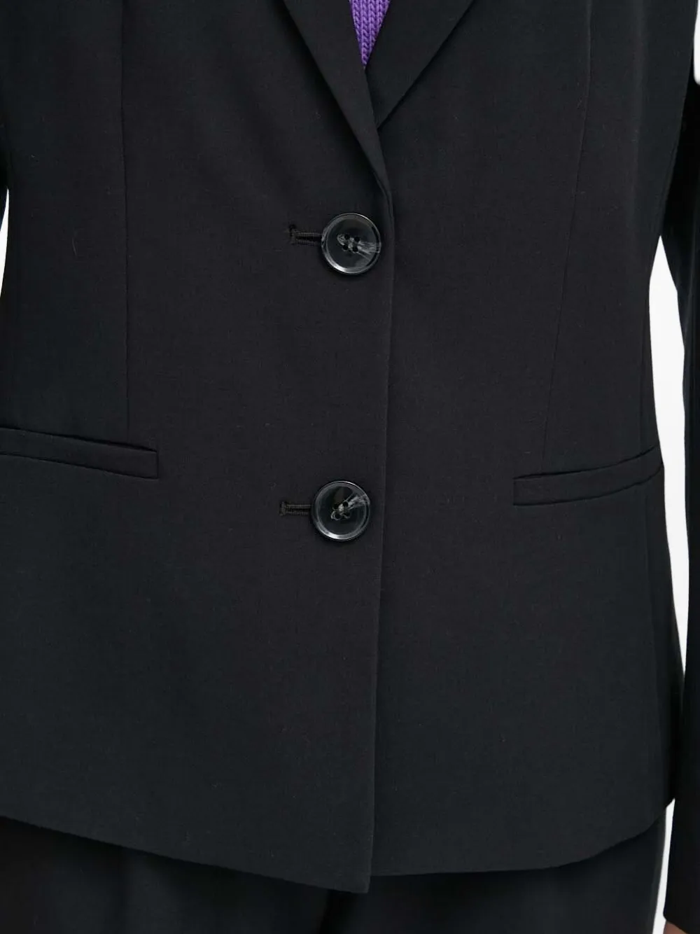 Sisley Paris Button-fastening Blazer In Black
