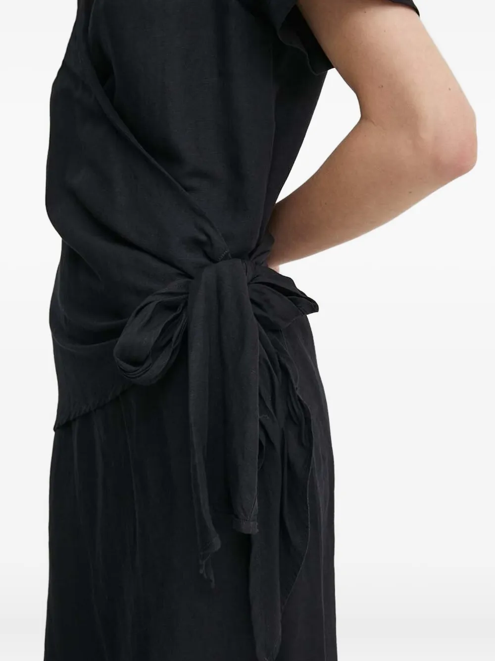 Sisley Midi-wikkeljurk Zwart