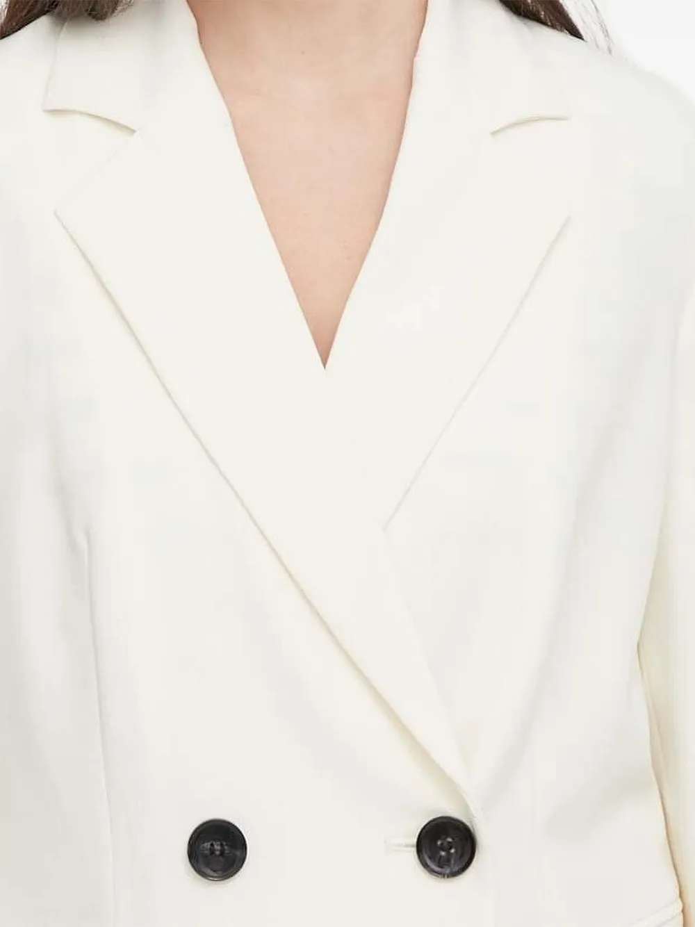  Sisley Double-breasted Blazer - White 
