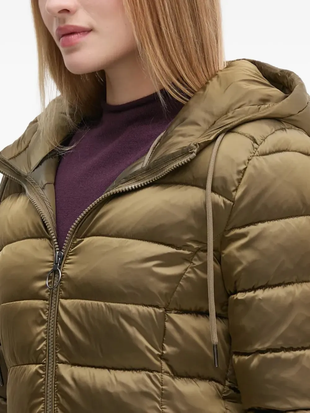 Sisley Paris Hooded Zip Jacket In Green