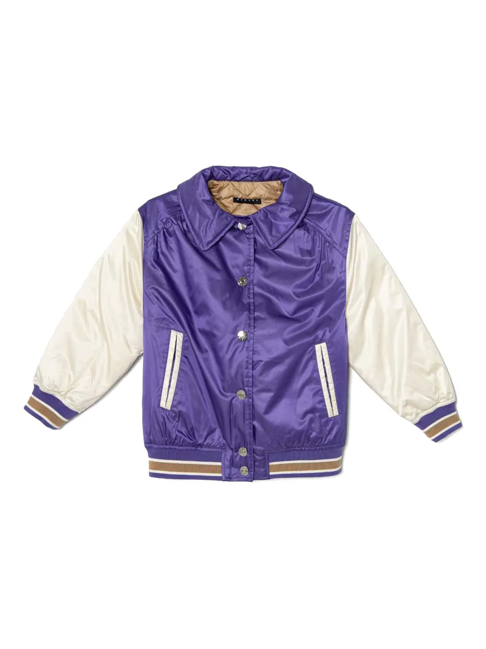 Sisley oversized bomber jacket - Viola
