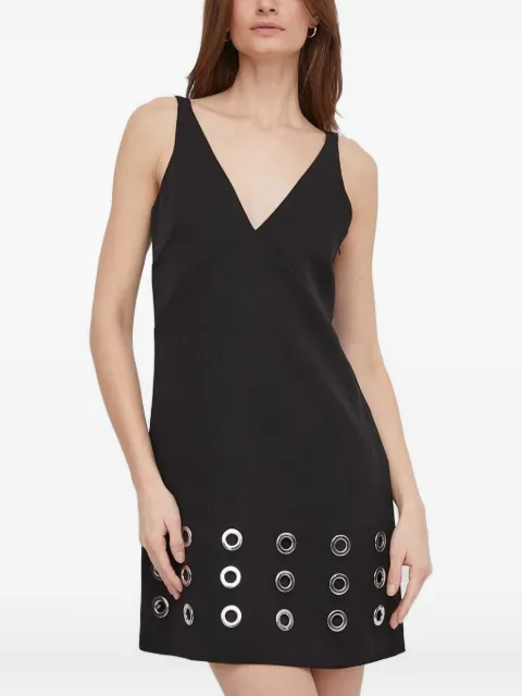 Sisley V-neck eyelet dress