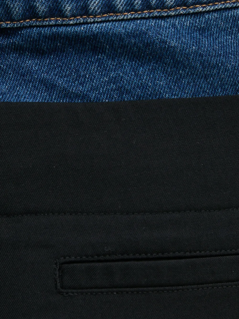 Sisley Paris Denim-panel Trousers In Animal Print