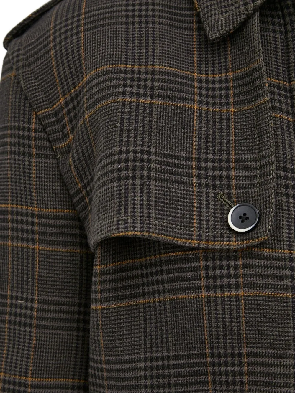 Sisley checked zip-front shirt jacket Bruin