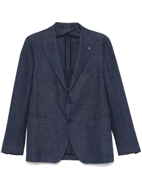 Tagliatore slub-texture blazer