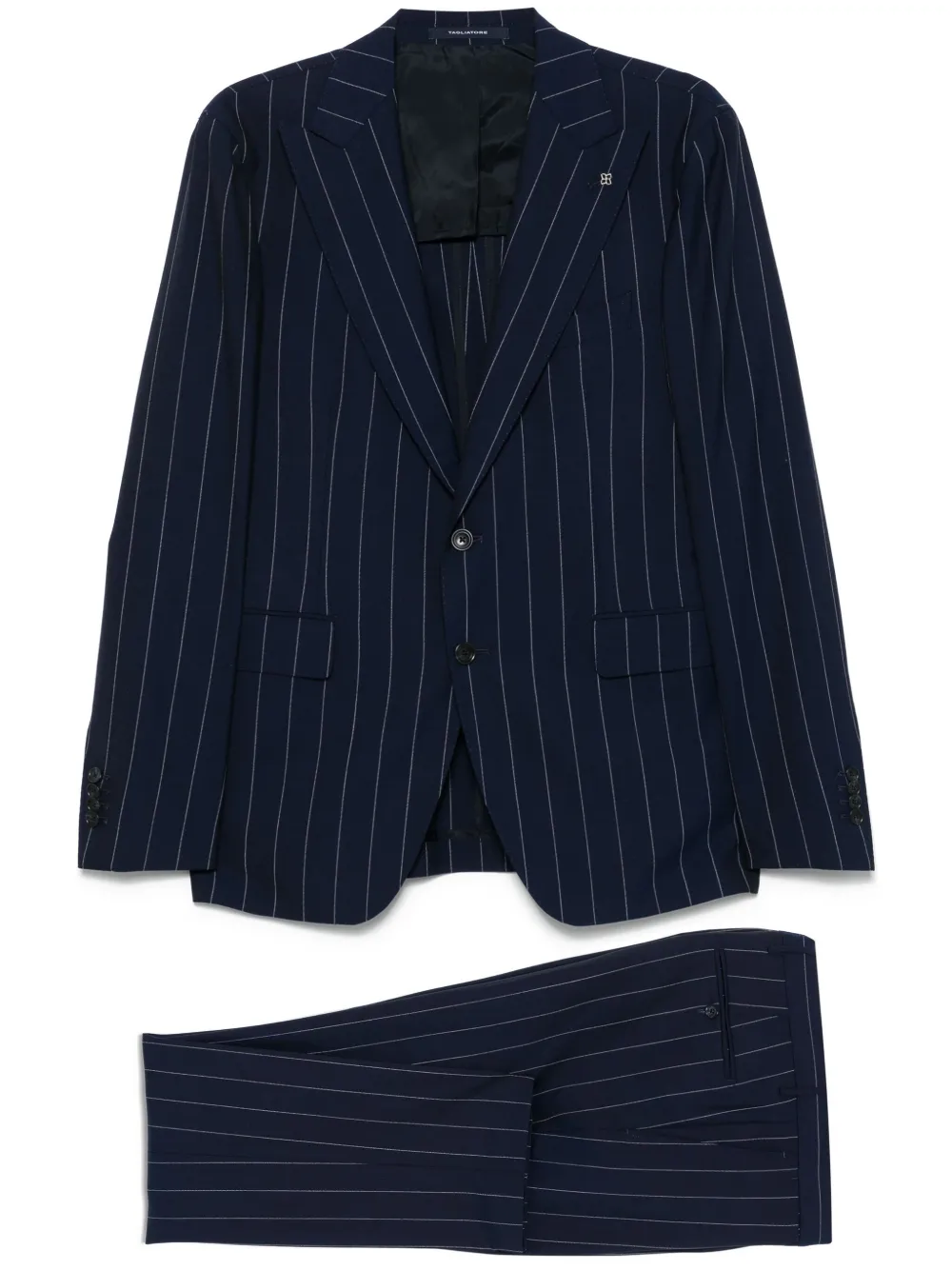 Tagliatore pinstriped blazer | Blue | Image 1