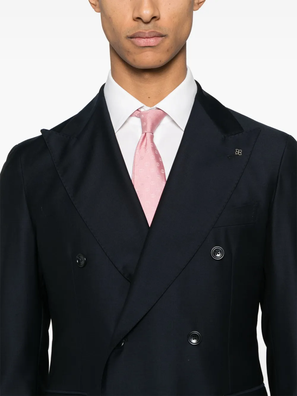 Tagliatore Pak met dubbele rij knopen Blauw