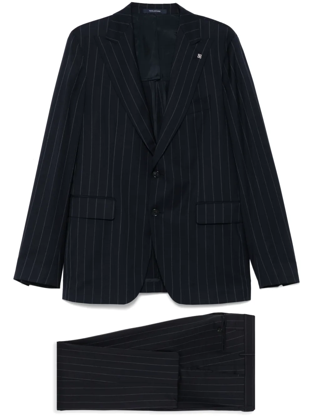 pinstriped suit