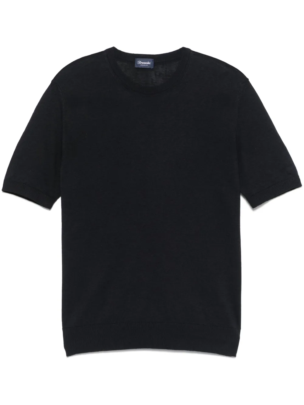 Drumohr Gebreid T-shirt Blauw