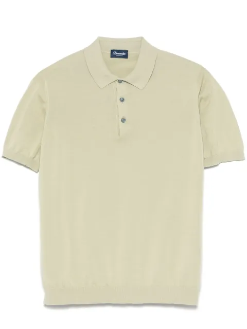 Drumohr playera tipo polo de tejido fino