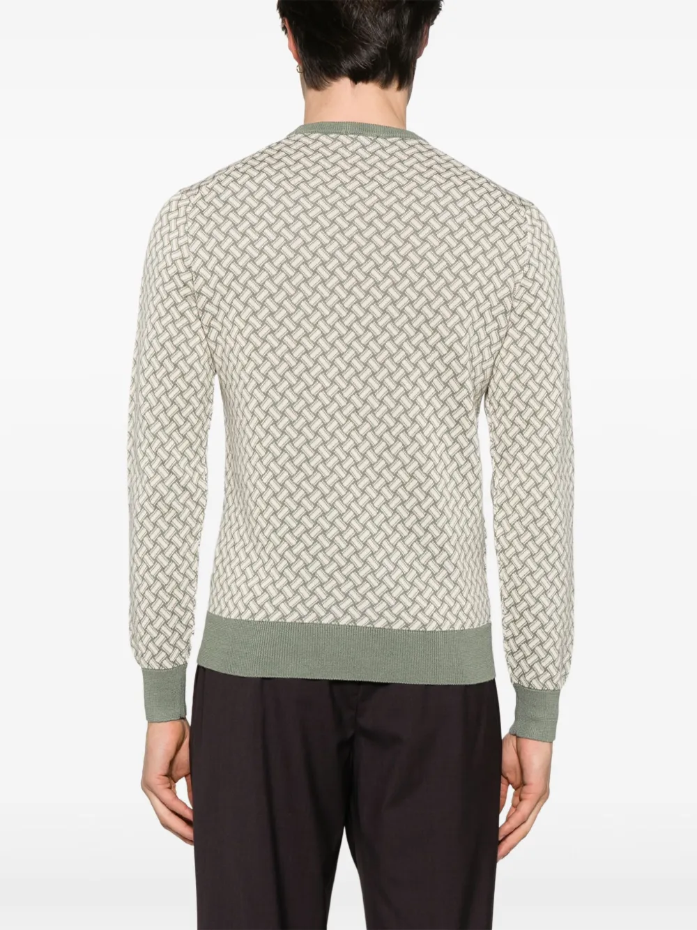 Drumohr Intarsia trui Groen