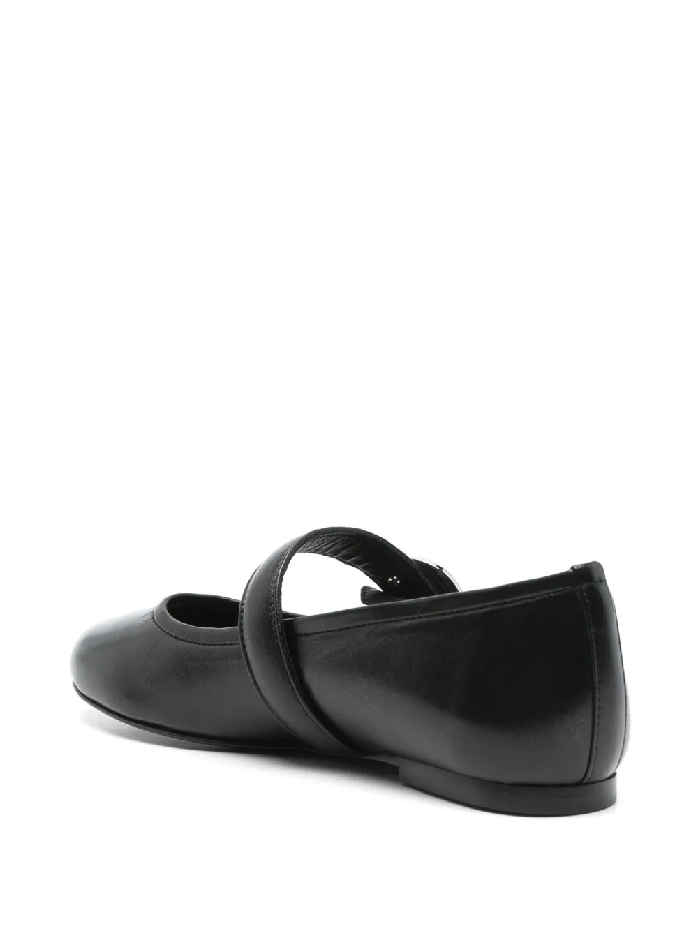 Coperni leather ballet flats Black