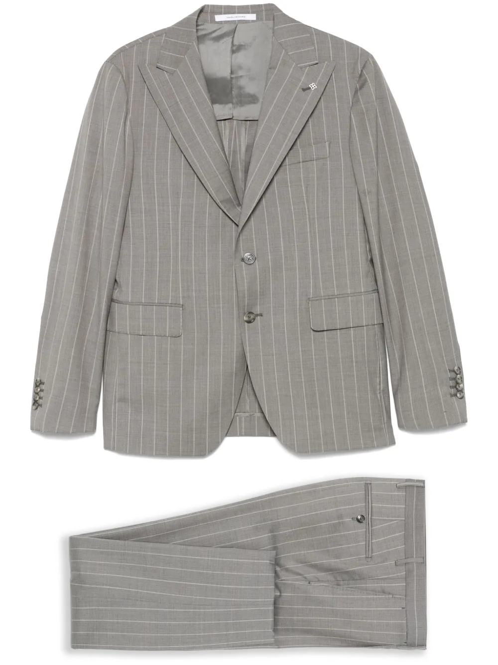 Tagliatore striped suit | Grey | Image 1