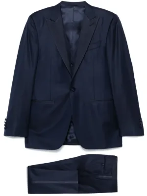 Brioni single-breasted Suits | Blue | FARFETCH JO