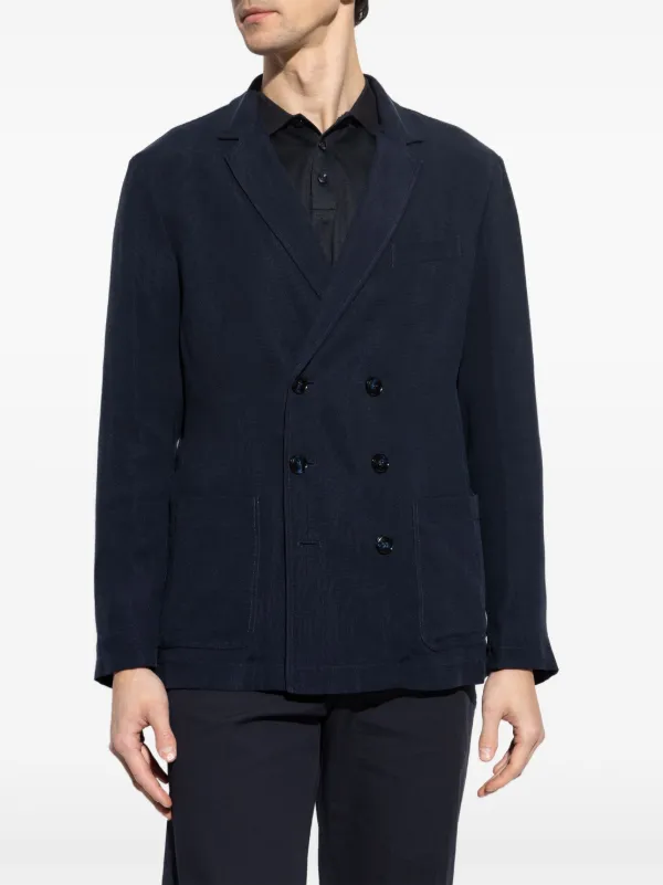 ジャケット Giorgio Armani Double-Breasted Blazer Giorgio Armani Double-Breasted Stretch Wool Blazer Jacket
