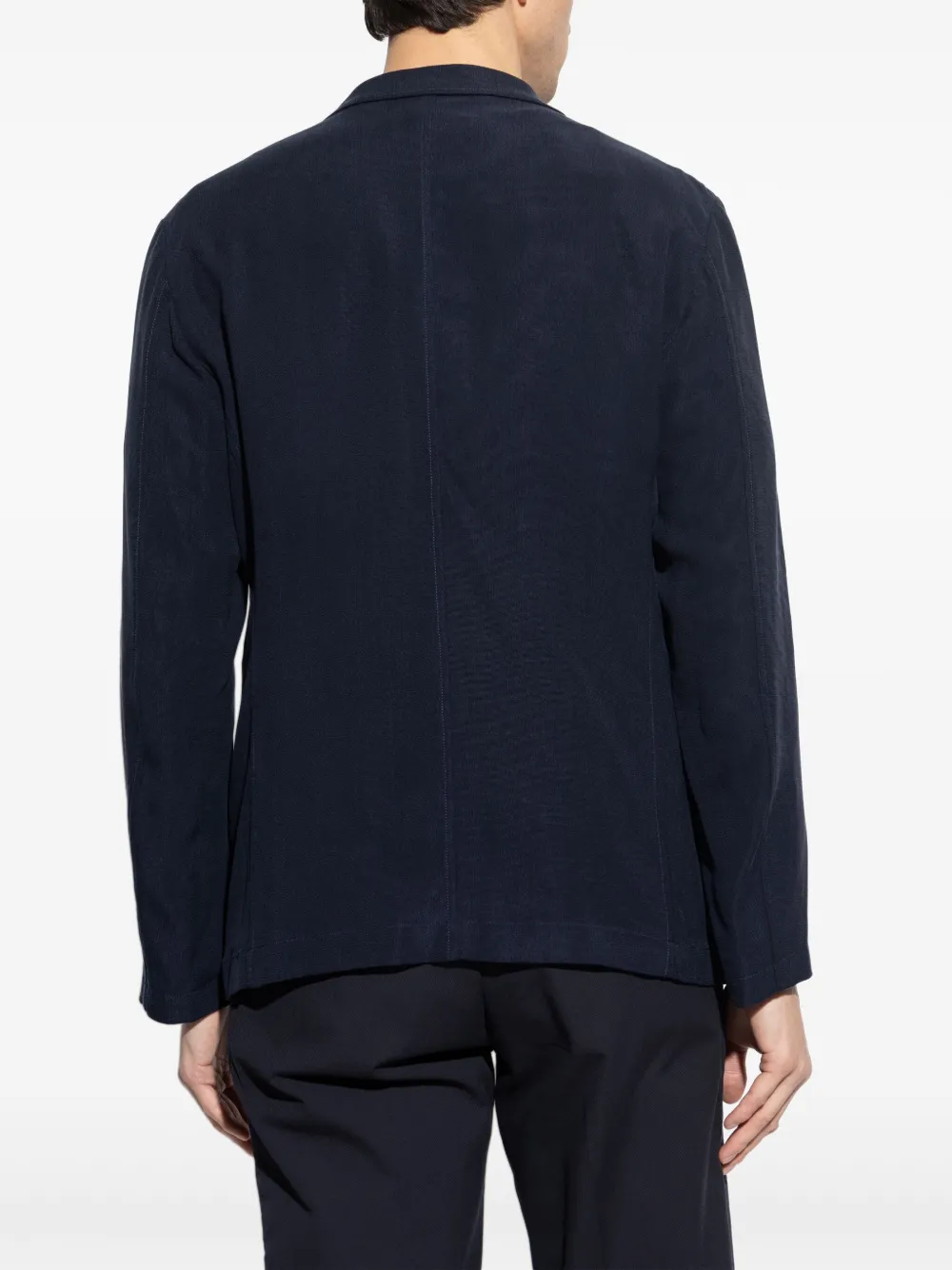 Giorgio Armani Blazer met dubbele rij knopen Blauw