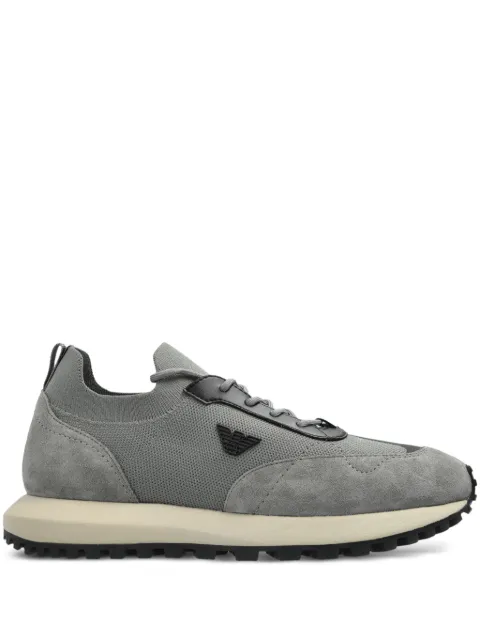 Emporio Armani logo patch trainers 