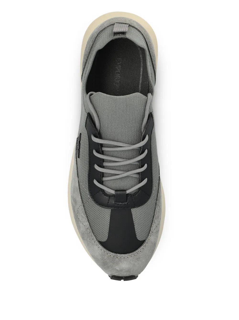 Emporio Armani logo patch trainers Grey