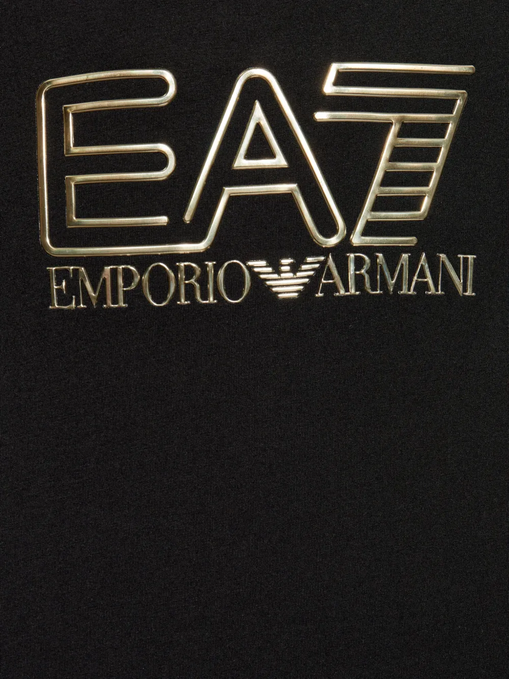 Ea7 Emporio Armani Katoenen T-shirt Zwart