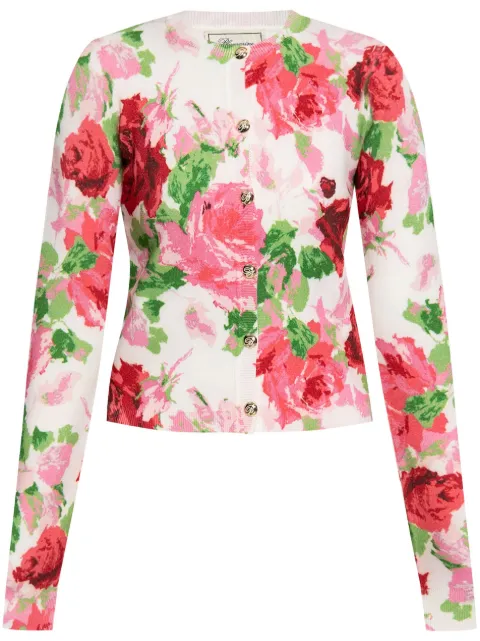 Blumarine cárdigan con estampado floral