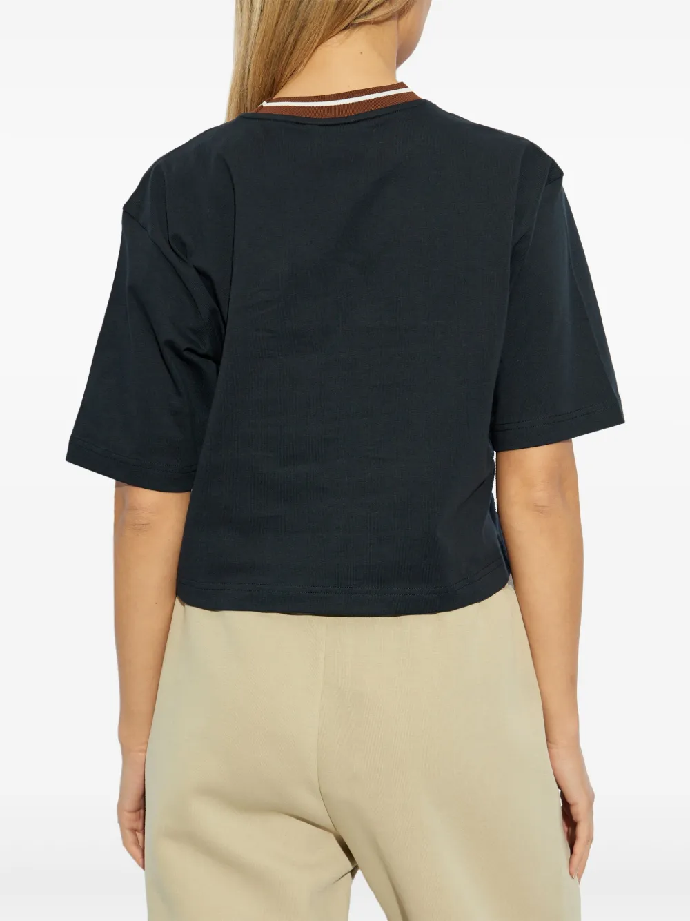 Ea7 Emporio Armani T-shirt met logoprint Blauw