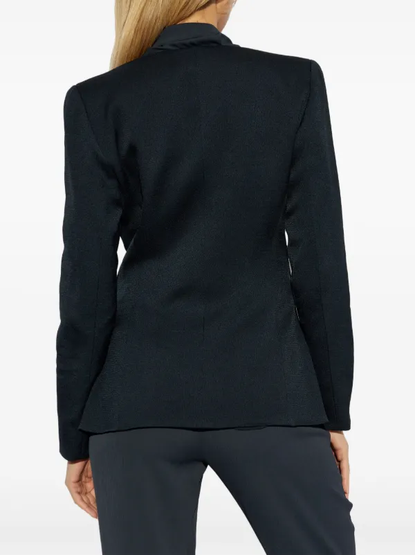 Blazer Armani Clothes For Ladies Emporio Armani V-neck Blazer Blue