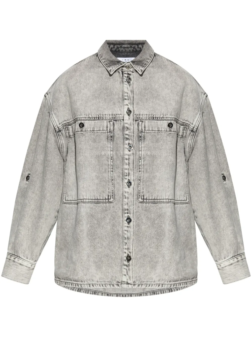 IRO Alysson denim blouse Grijs