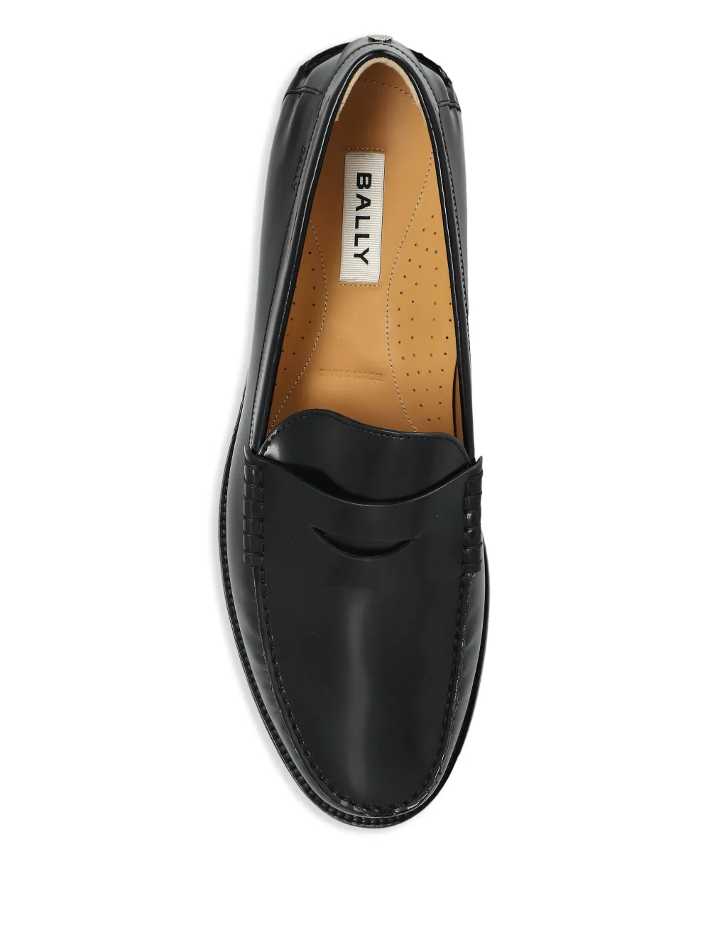 Bally Leren loafers Zwart