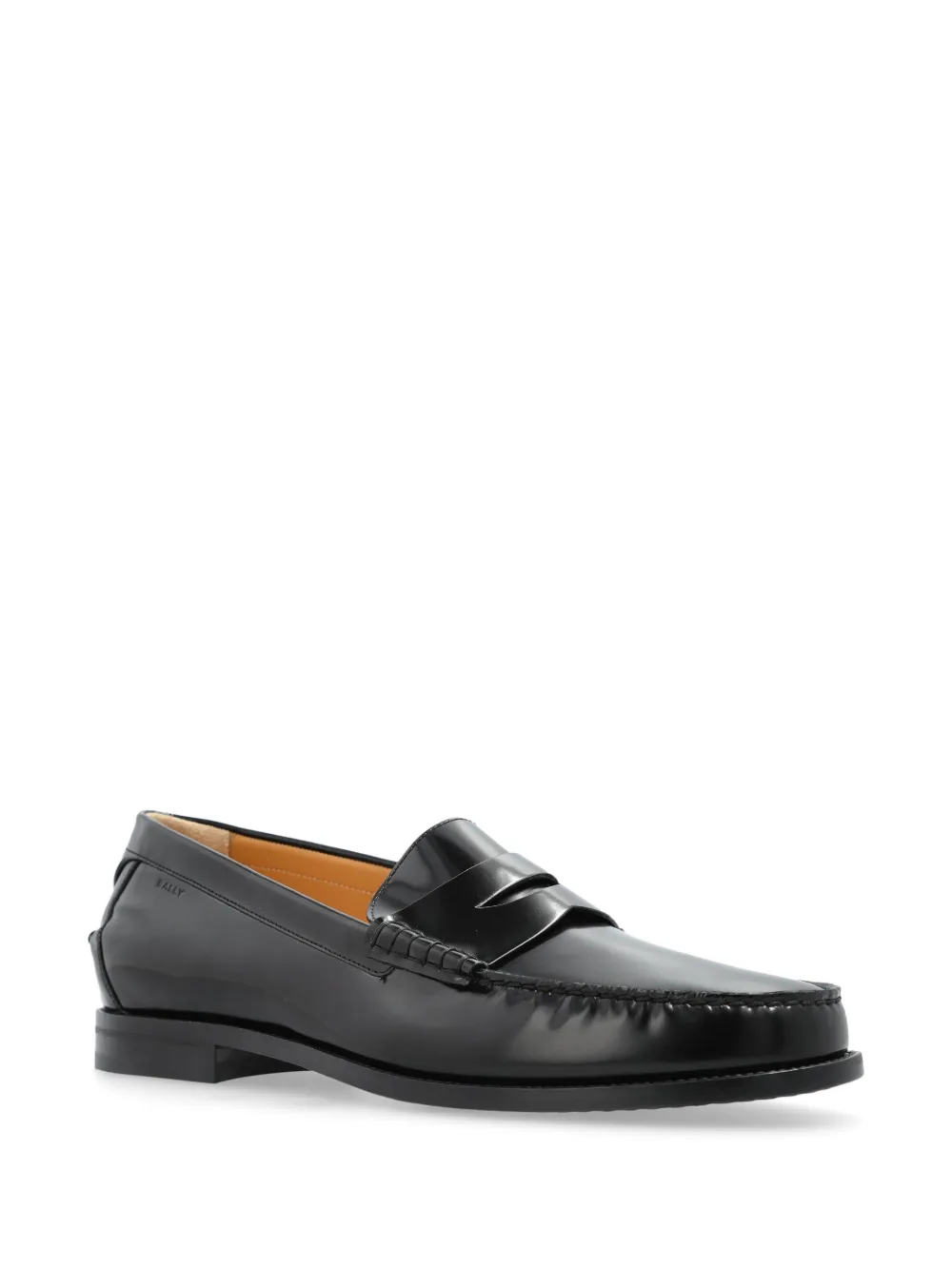 Bally Leren loafers Zwart