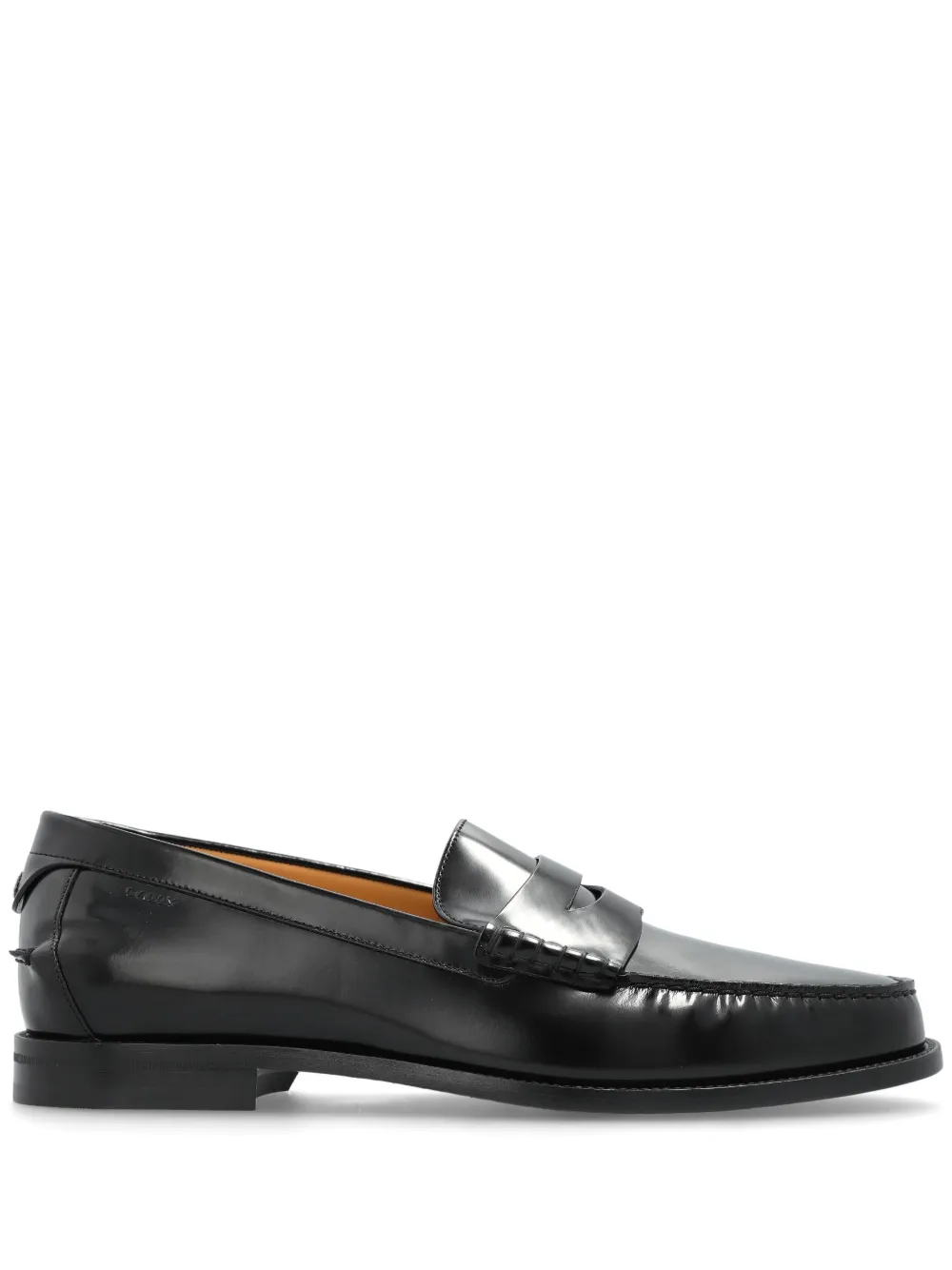 Bally Leren loafers Zwart