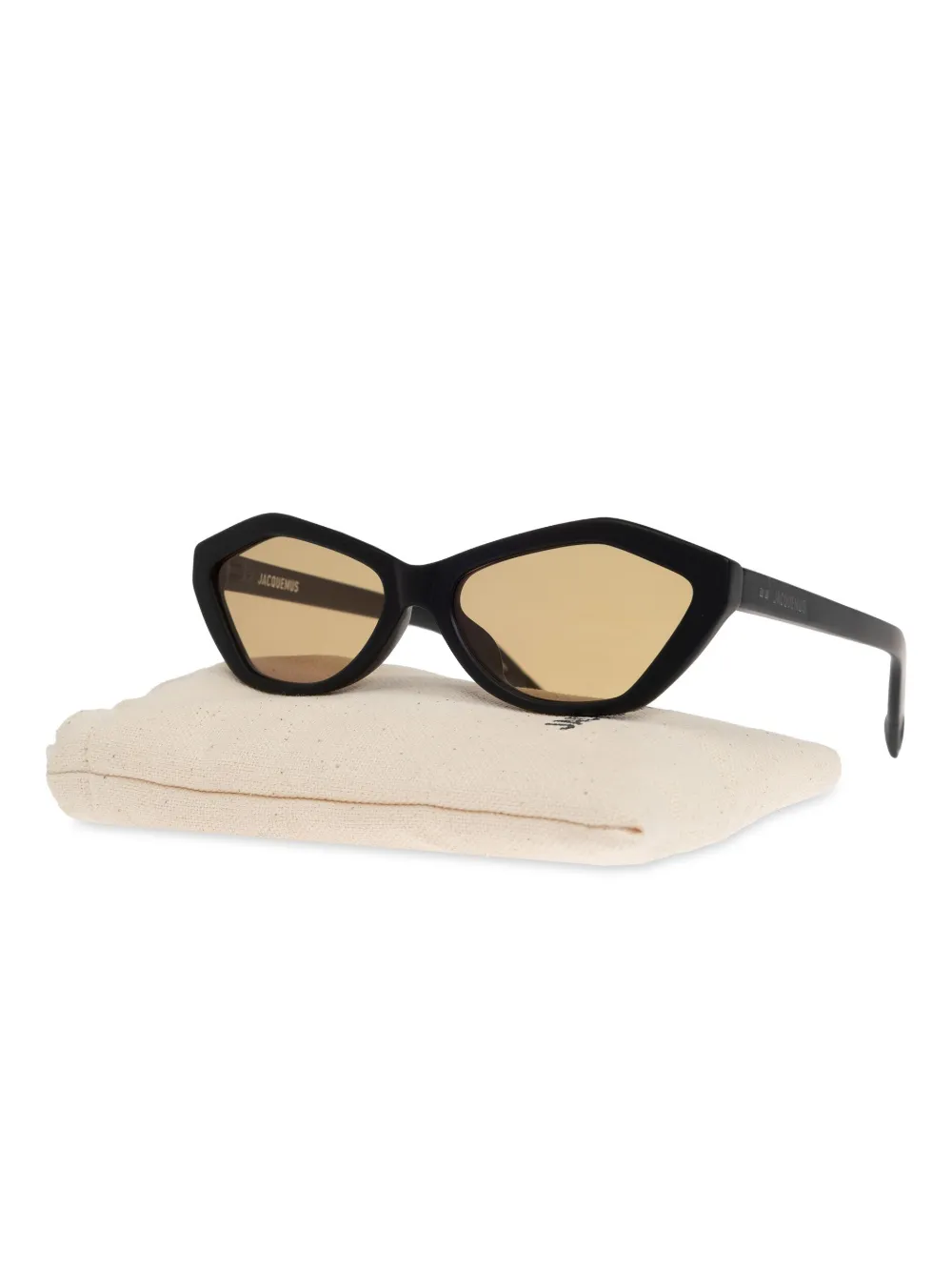 Jacquemus Bambino zonnebril Zwart