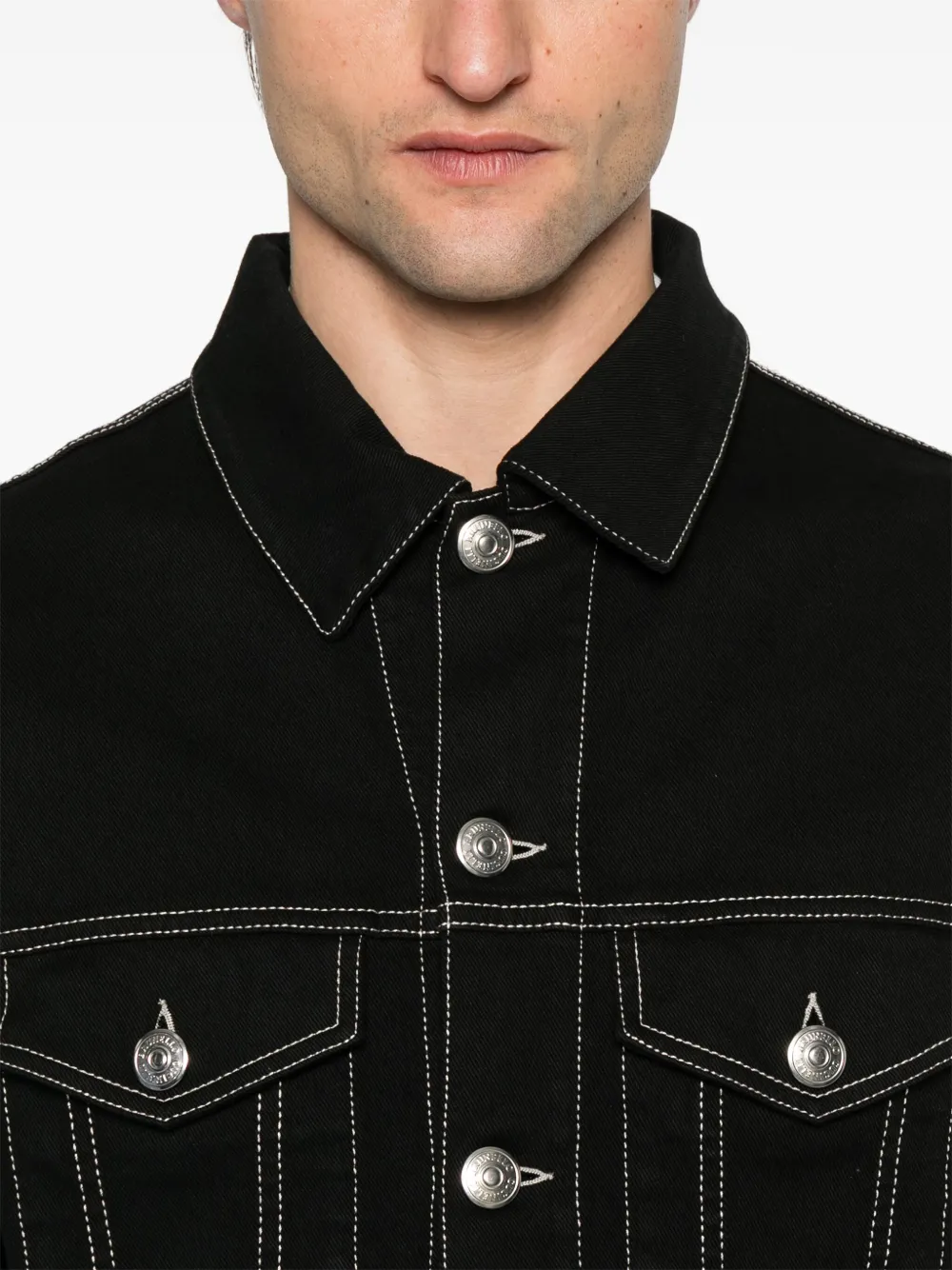Brunello Cucinelli Jack met contrasterende stiksels Zwart