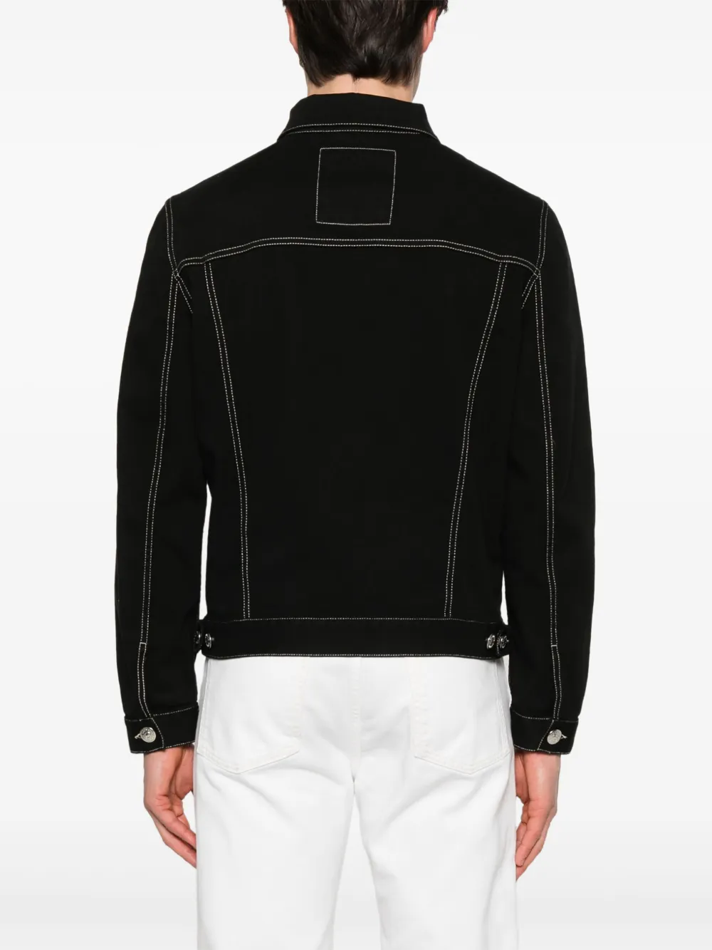 Brunello Cucinelli Jack met contrasterende stiksels Zwart