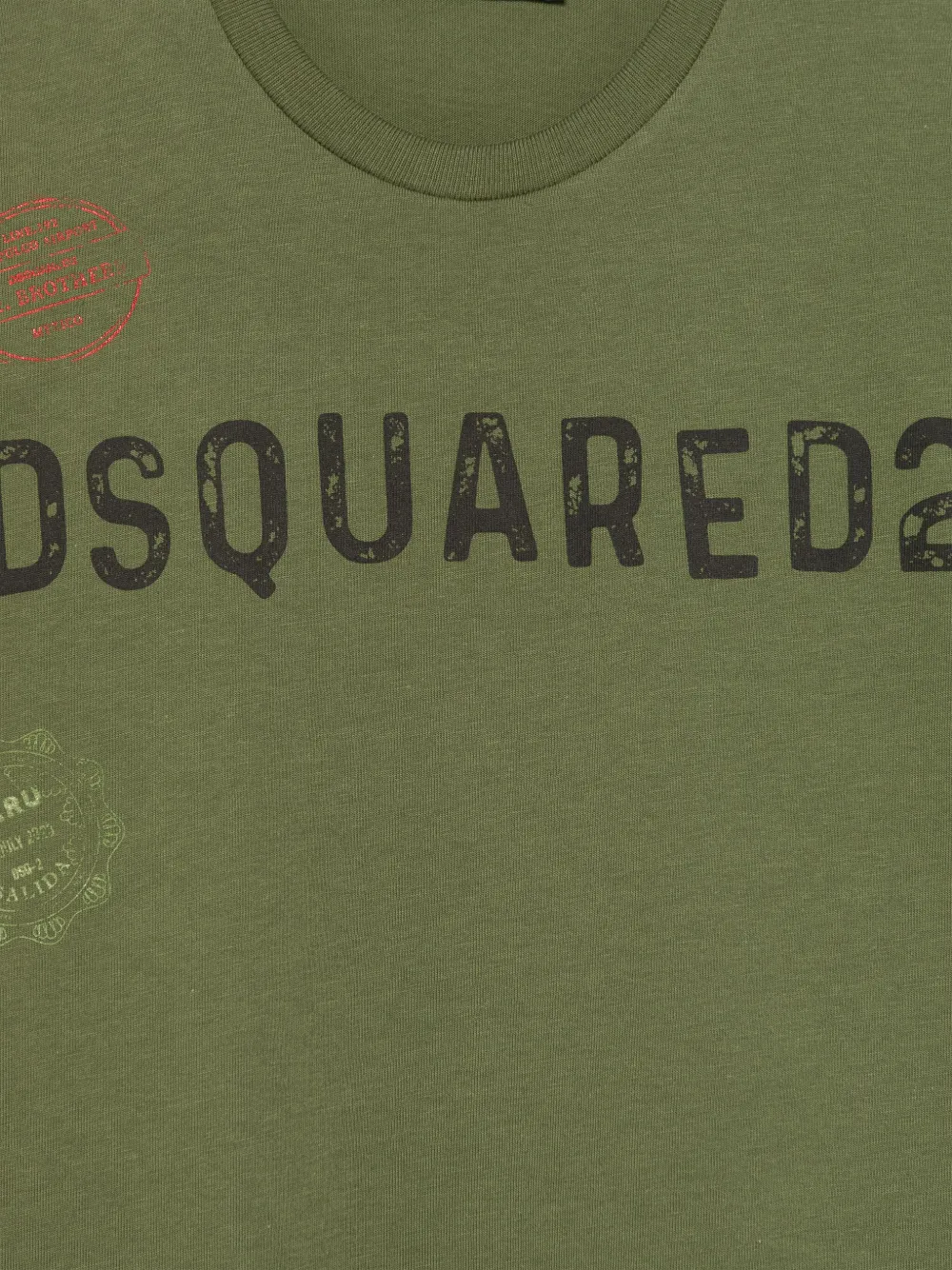 DSQUARED2 KIDS T-shirt met logoprint Groen