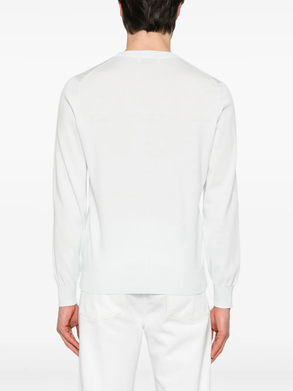 Brunello Cucinelli Fijngebreid T-shirt Blauw