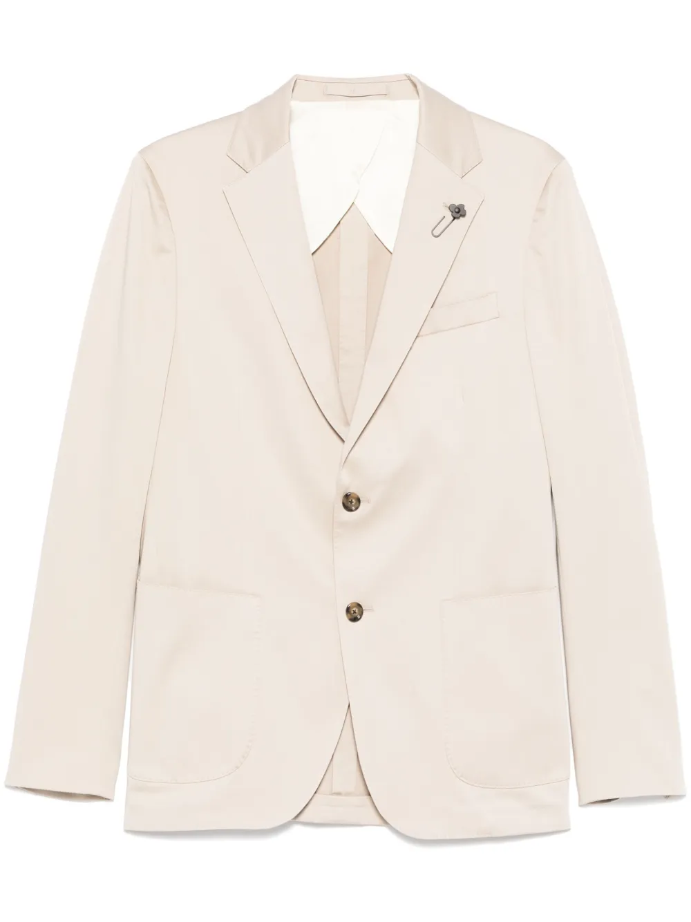 Lardini brooch-detail blazer | Neutrals | Image 1