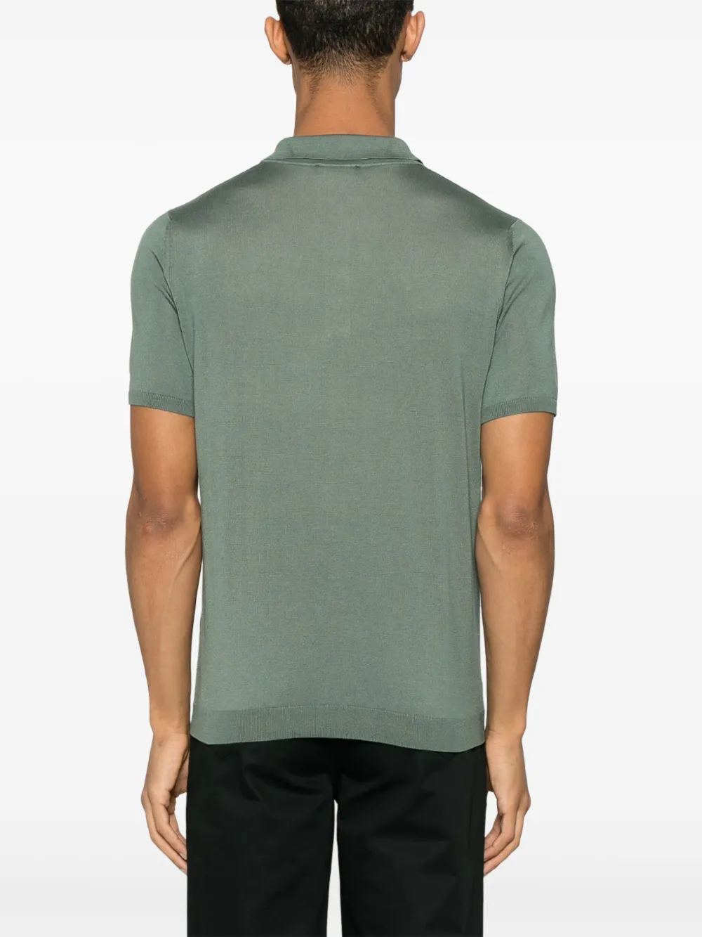 Roberto Collina Zijden poloshirt Groen