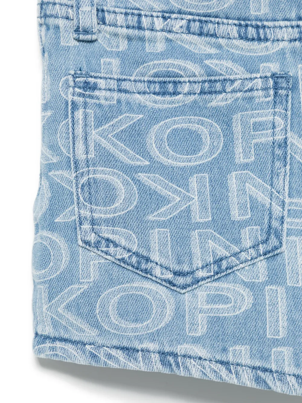 Pinko Kids Shorts met logoprint Blauw