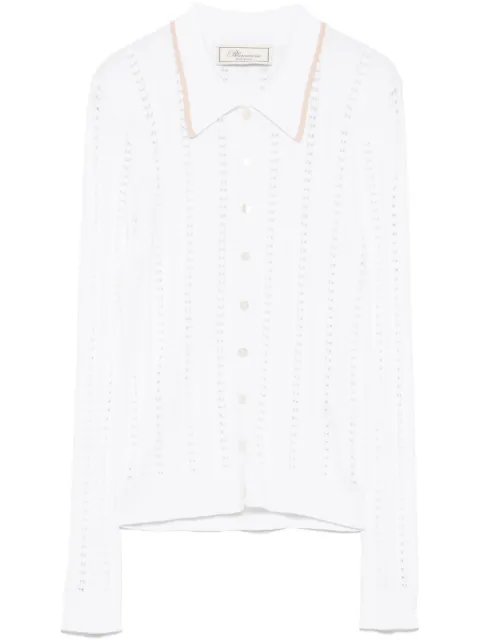 Blumarine fine-ribbed shirt