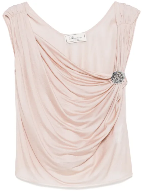Débardeur en crêpe - Blumarine - Modalova