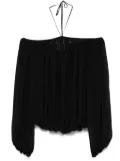 Blumarine georgette blouse - Black