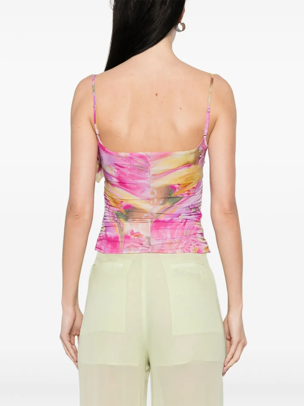 Blumarine Top met bloemenprint Roze