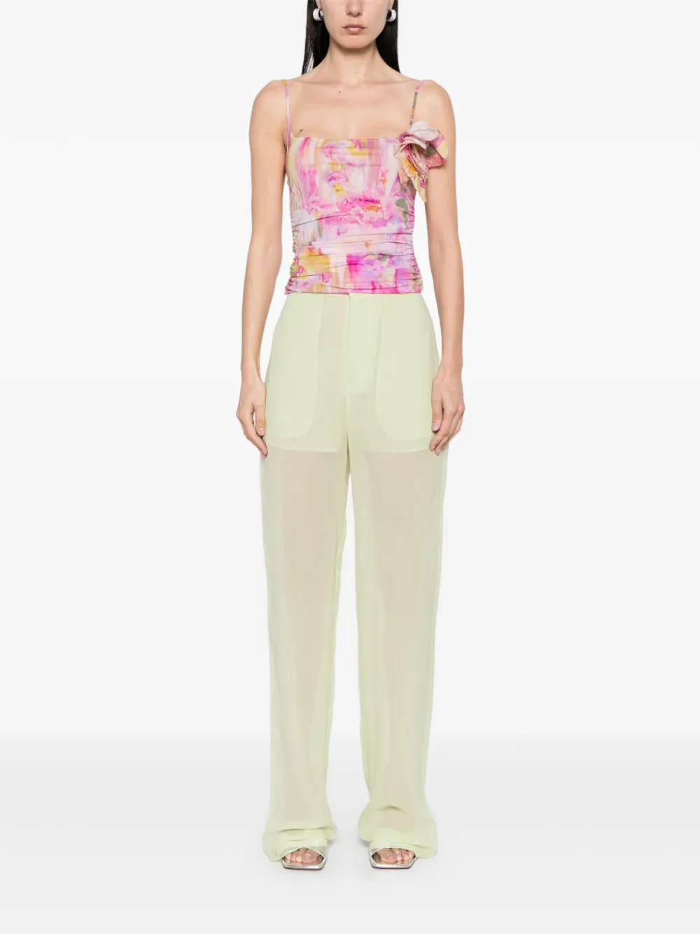 Blumarine haut à fleurs | Débardeurs | Image 2