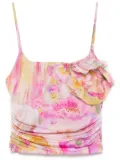 Blumarine floral-print top - Pink