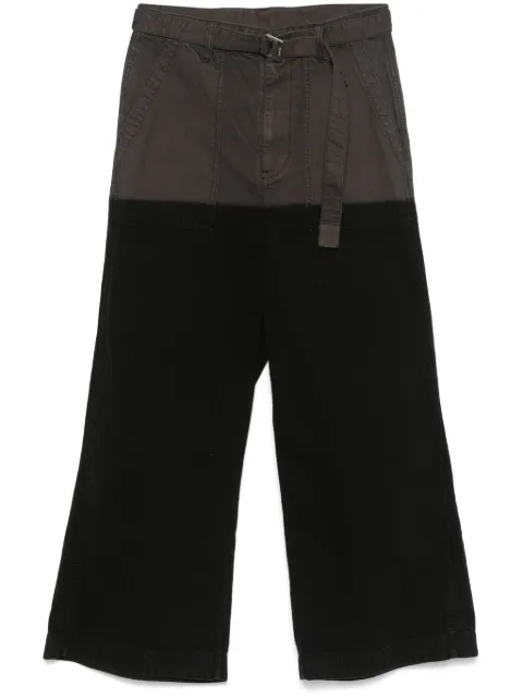 sacai belted trousers
