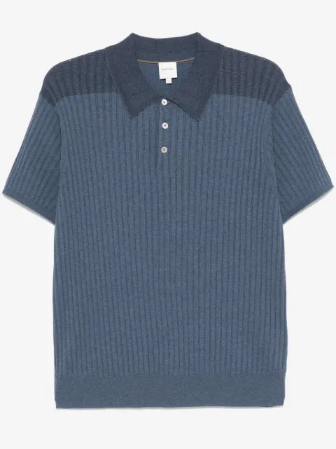 Paul Smith ribbed-knit polo shirt